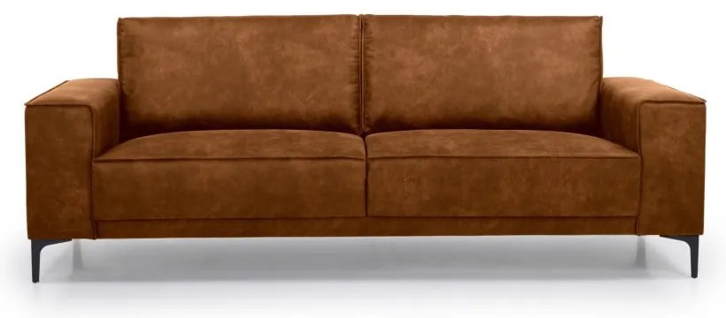 Konyakbarna bőrutánzat kanapé 224 cm Copenhagen – Scandic