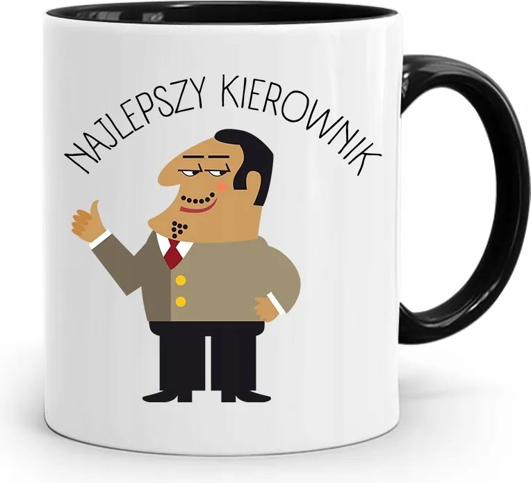 Fekete Bögre A Vezetőnek A Legjobb Vezető fényképes nyomtatással