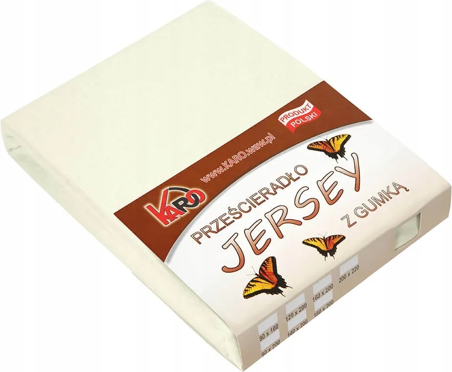 Gumis jersey lepedő 70x140 ekri Karo