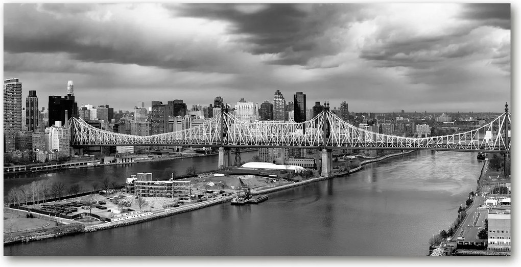 Fotó vászonkép edzett üveg New York 140x70