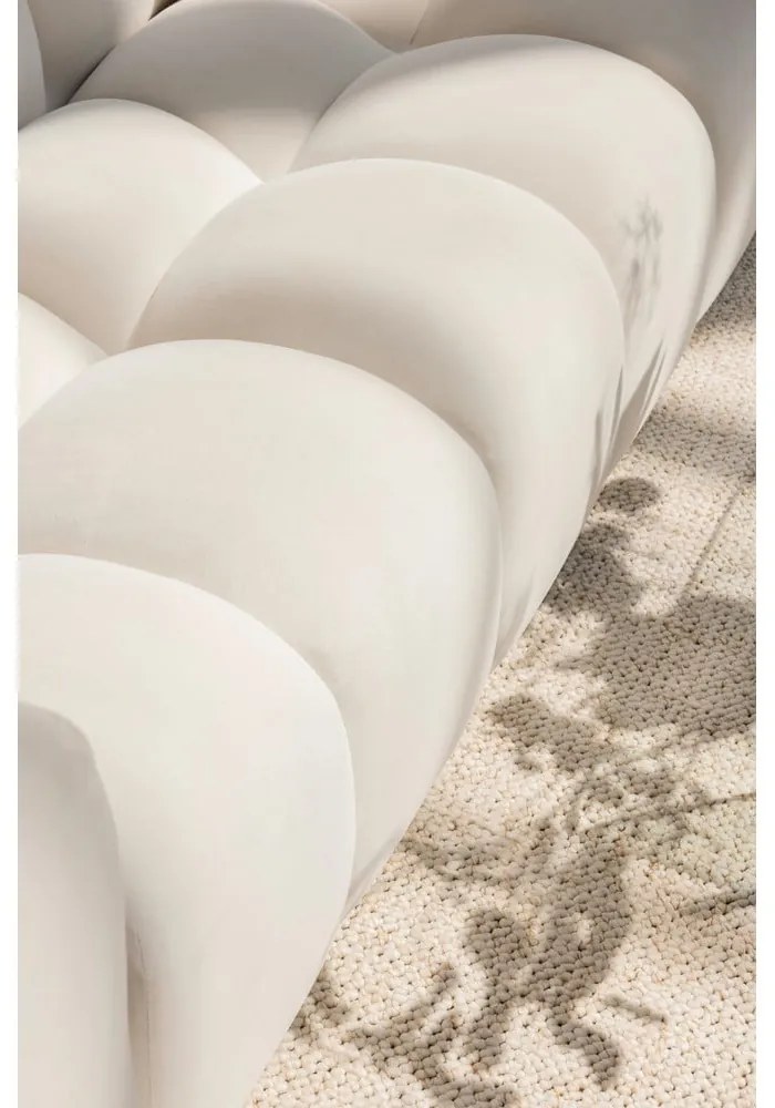 Zöld bársony kanapé 225 cm Cube – Bonami Selection