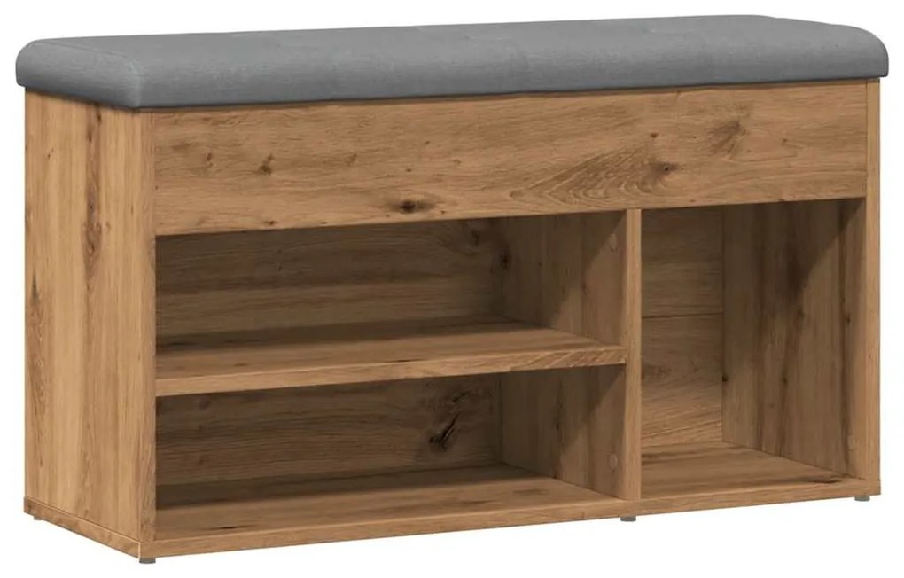 kézműves tölgy szerelt fa cipőtároló pad 82x32x45,5 cm
