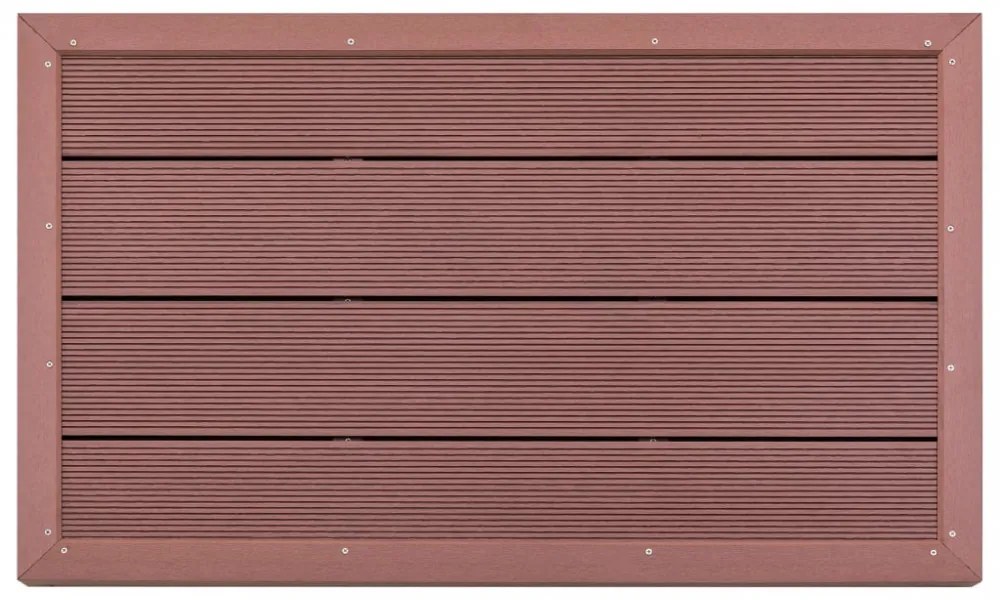 barna WPC padlóelem szolárzuhanyhoz 101 x 63 x 5,5 cm