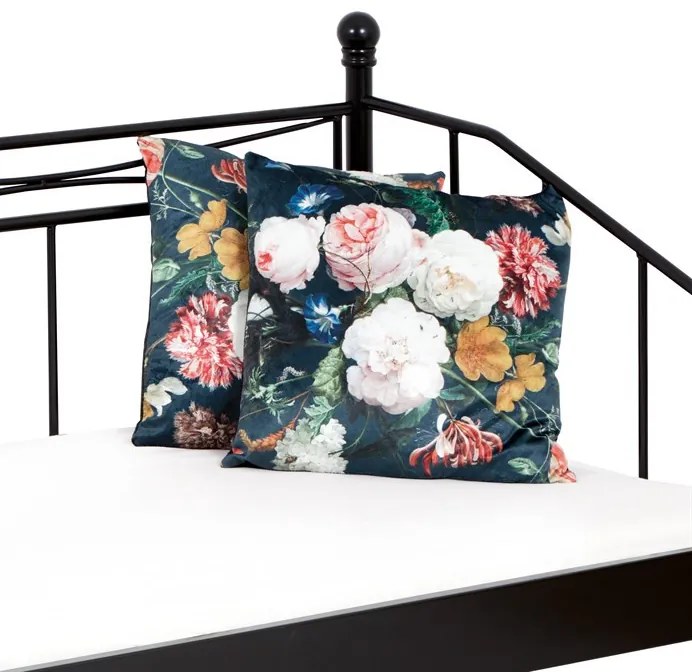 Fém Egyszemélyes Ágy 208×98 cm, Fekete Színben. BED-1905 BK