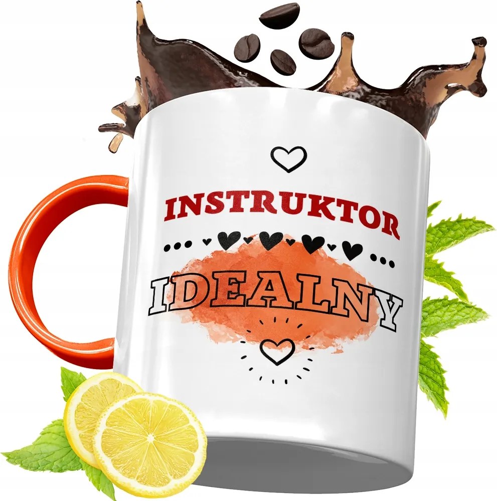 Narancssárga Bögre Oktatónak Ajándék fényképes nyomtatással