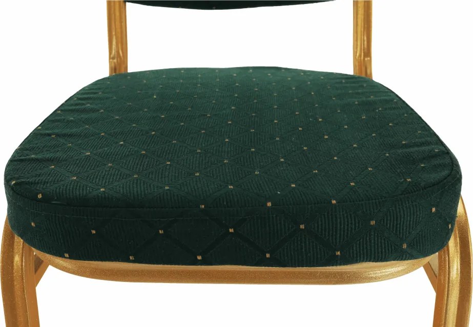 Rákásolható szék, zöld/arany festés, ZINA 3 NEW