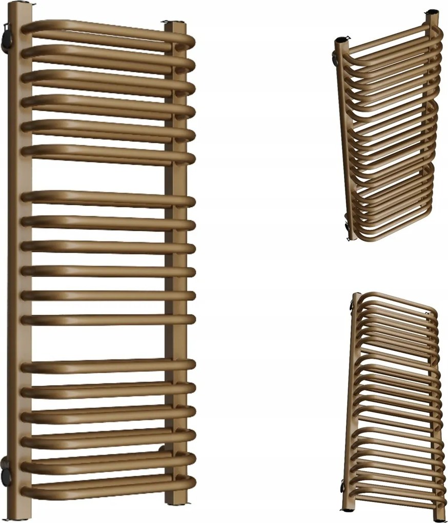 Fürdőszobai Radiátor Függőleges Double 720/300 Antik Sötét