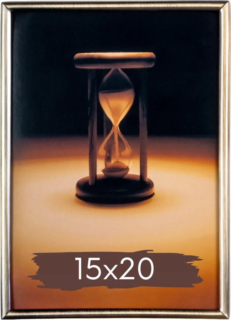 Fém képkeret 15x20 elegáns portré ajándék