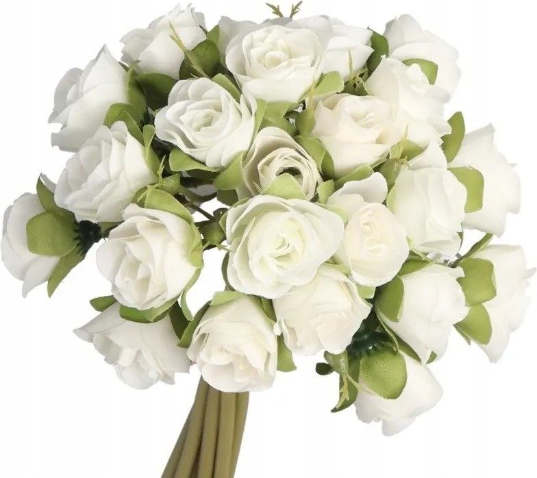 Rózsa Csokor Rózsa Művirág 28CM 9GOMBOS.PRÉMIUM