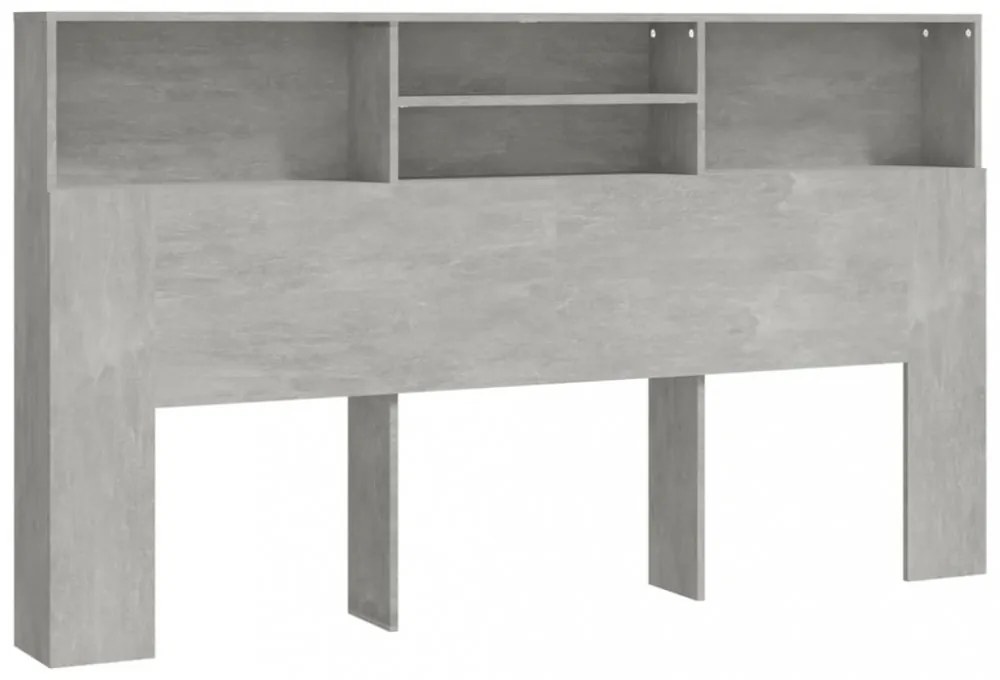 betonszürke áthidaló szekrény 180 x 19 x 103,5 cm