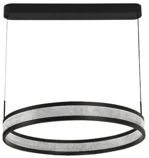 LED dimmelhető csillár zsinóron LED/45W/230V fekete + távirányítás