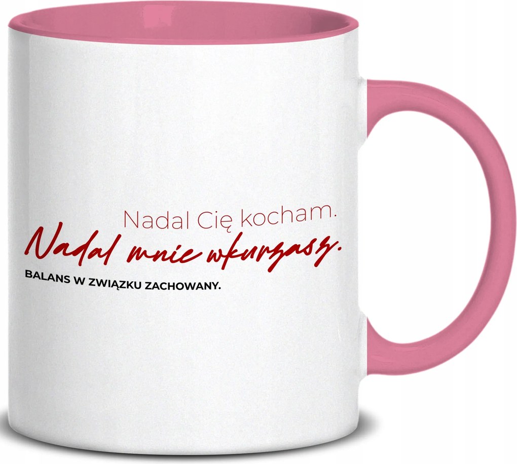 Bögre Rózsaszín Fül Még Mindig Szeretlek. Még Mindig Idegesítesz. Évfordulóra