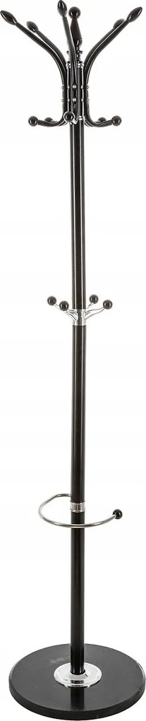 Fekete Fém Előszobai Akasztó Esernyőkhöz Sok Akasztóval