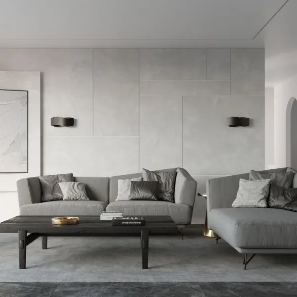 Sollux SL.1020 - Fali lámpa TILA 2xG9/40W/230V 40 cm fekete