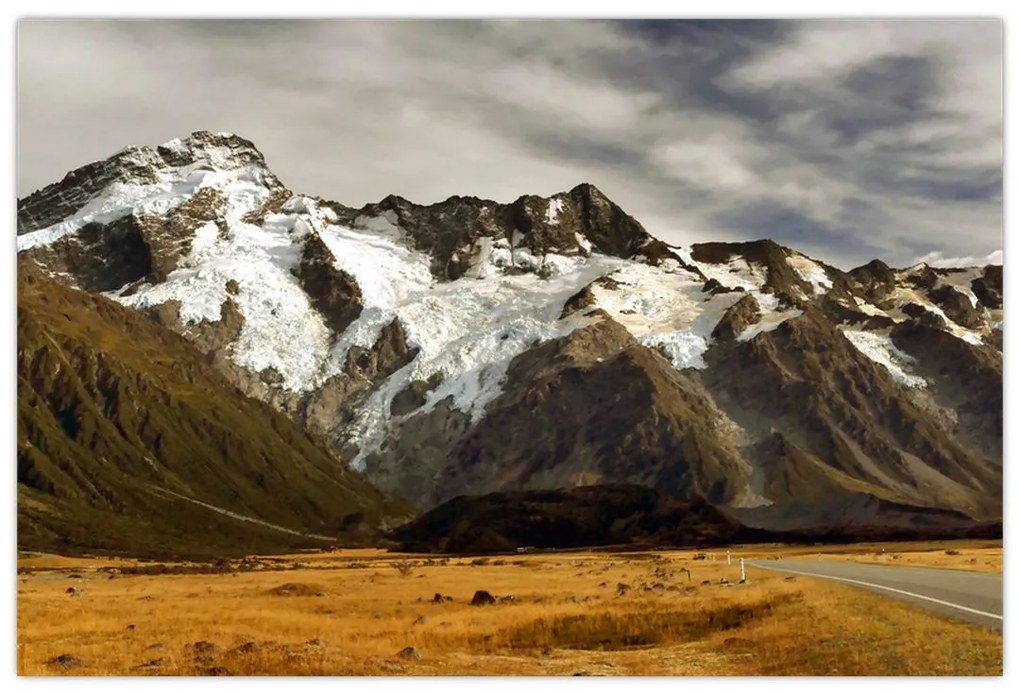 Mount Sefton, Új-Zéland képe (90x60 cm)