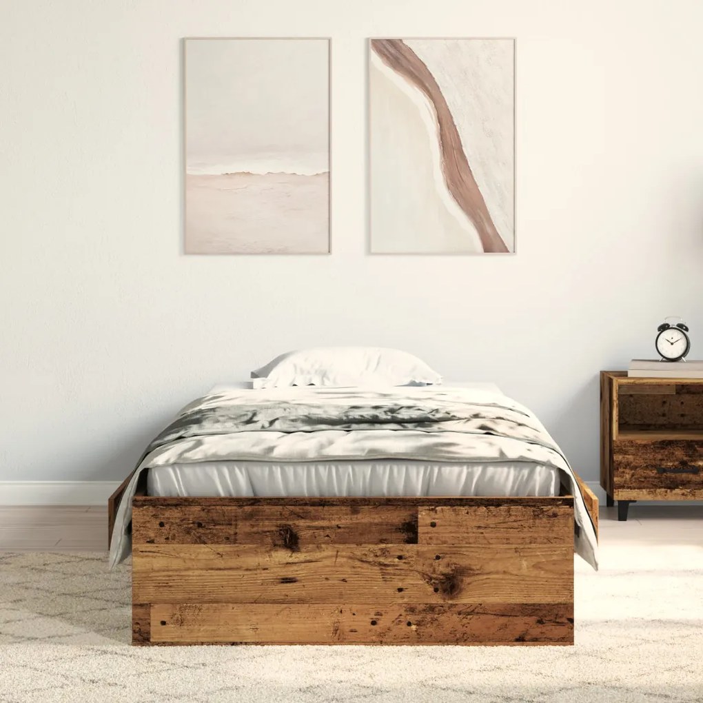 Ágykeret Régi Fa 100x200 cm Mérnöki Fa