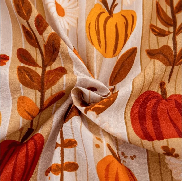 Mikroszálas lepedő PUMPKIN STRIPES színes 90x200 cm