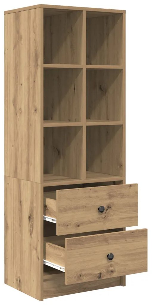 Magasfiú fiókkal kézműves tölgy 45.5 x 34 x 127 cm Faanyag