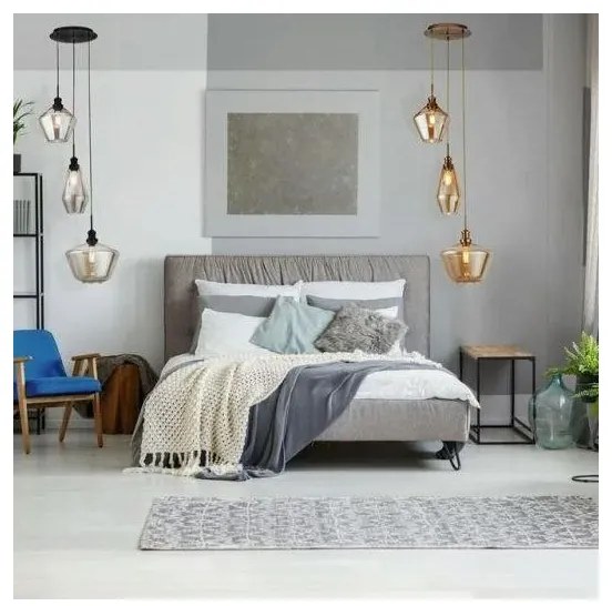 Searchlight 5423-3AB - Csillár zsinóron MIA 3xE27/60W/230V sárgaréz