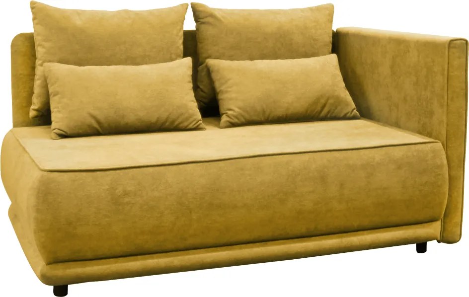 Kihúzható kanapé, mustárszínű, jobbos, LIAMI