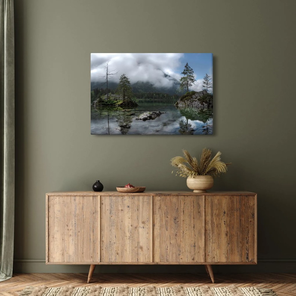 Fák a tóban képe (90x60 cm)