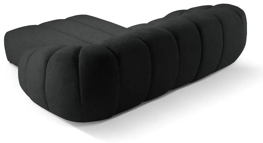 Fekete sarokkanapé (jobb oldali) Diana – Micadoni