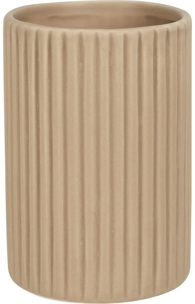 Stripes fürdőszoba szett, 4 db, bézs