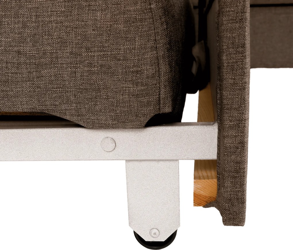 Ülőgarnitúra, szövet szürke-barna Taupe, SEGORIA LUX