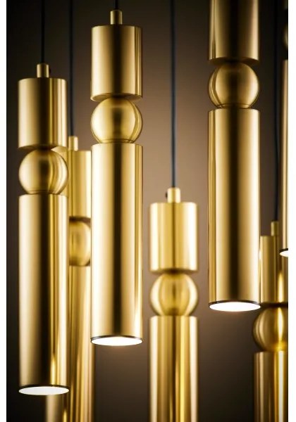 Jupiter 2021 - Csillár zsinóron ALAS 7xGU10/10W/230V arany