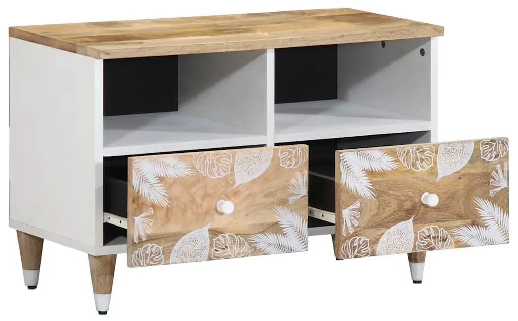 tömör mangófa TV-szekrény70x33,5x46 cm