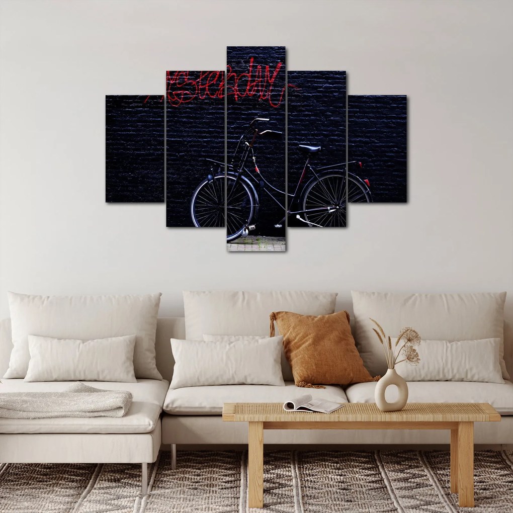 Egy kerékpár képe Amszterdamban (150x105 cm)
