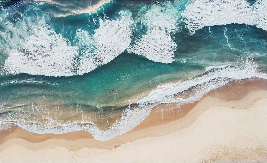 Fotótapéta Flizelina Nappali és Hálószoba Irodába Tengeri hullámok 416x254 Ragasztó