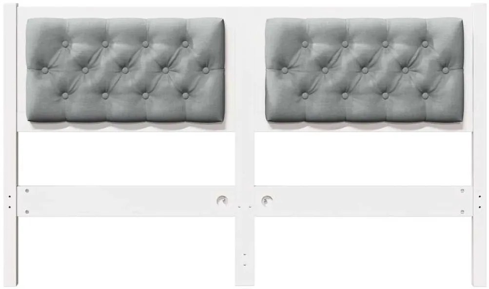 Fejtámla Egyéb Fehér és világosszürke 150 cm Tömör fenyőfa