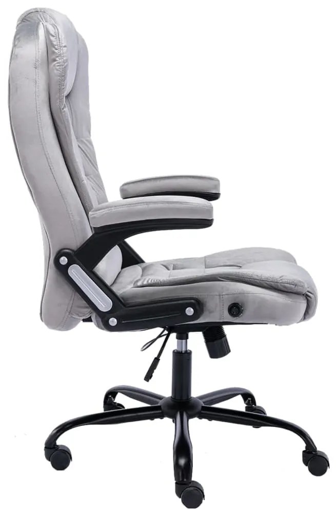 világosszürke bársony irodaszék