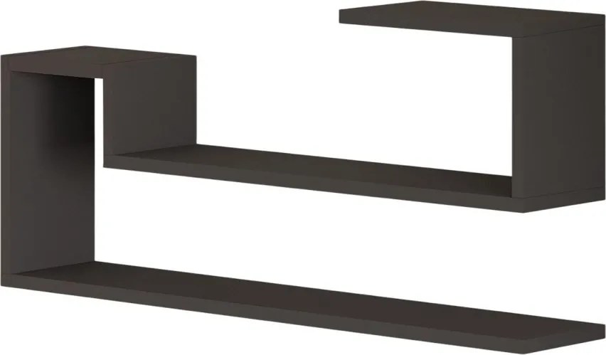 Ravi fali polc, antracit, 41,2 cm