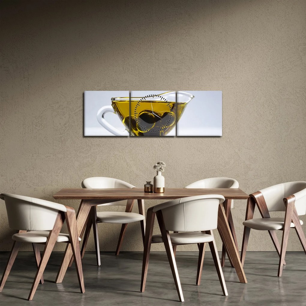 Kép az olívaolajról (órával) (90x30 cm)