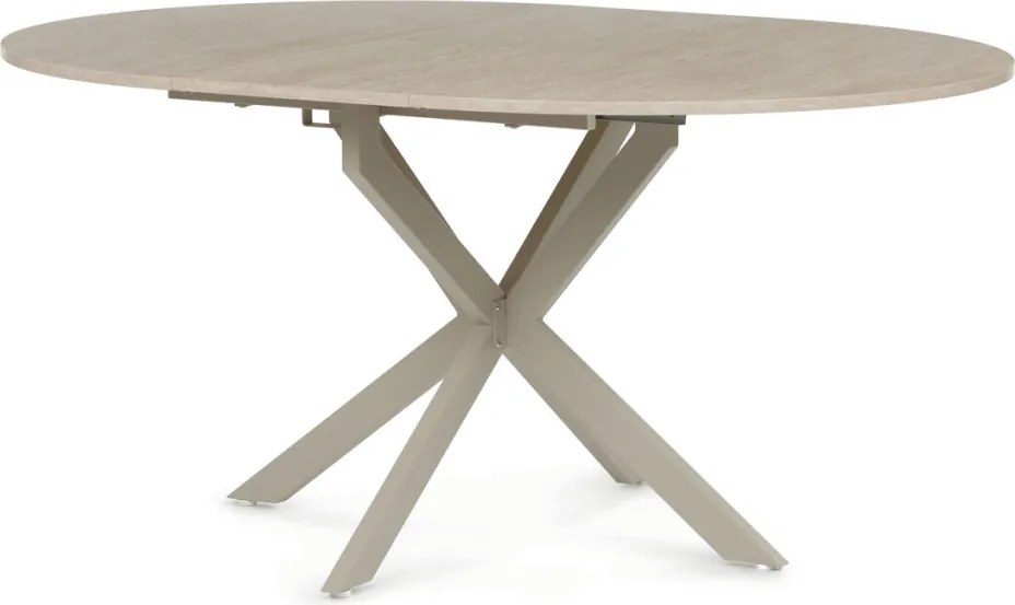 Étkezőasztal bővíthető 120–160 × 120 cm melamin travertin TRV