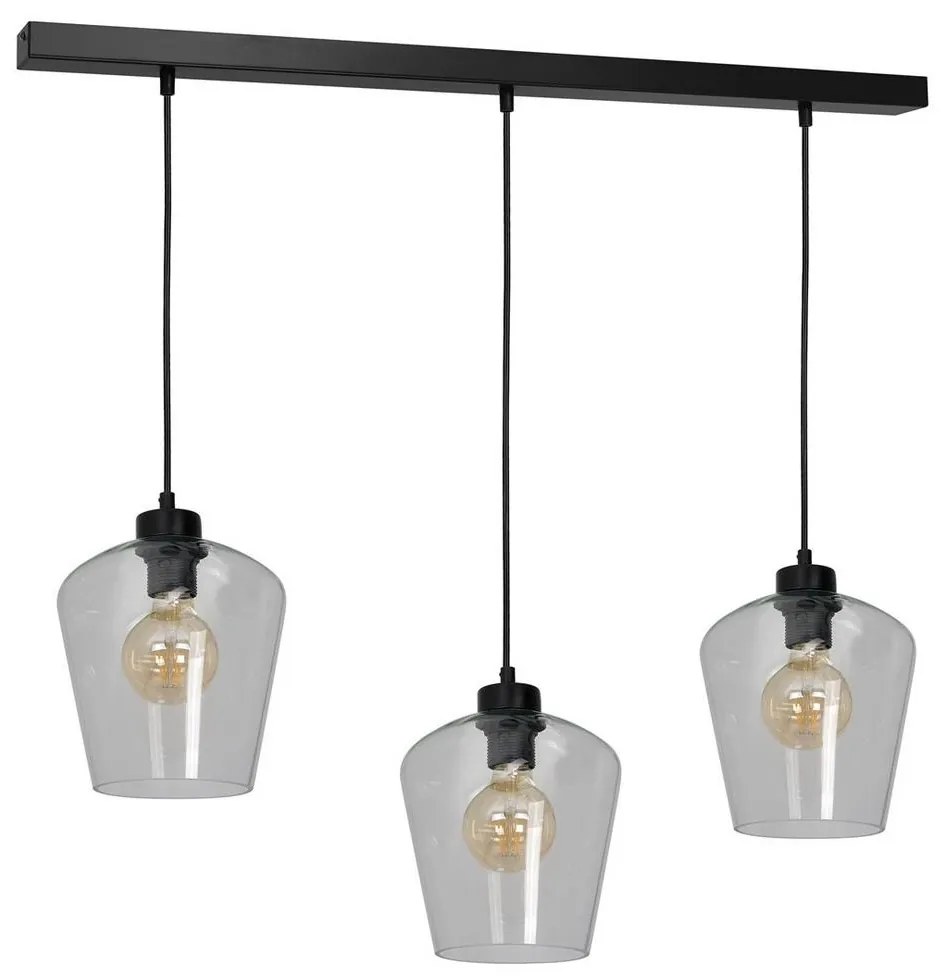 Csillár SANTIAGO 3xE27 / 60W / 230V átlátszó