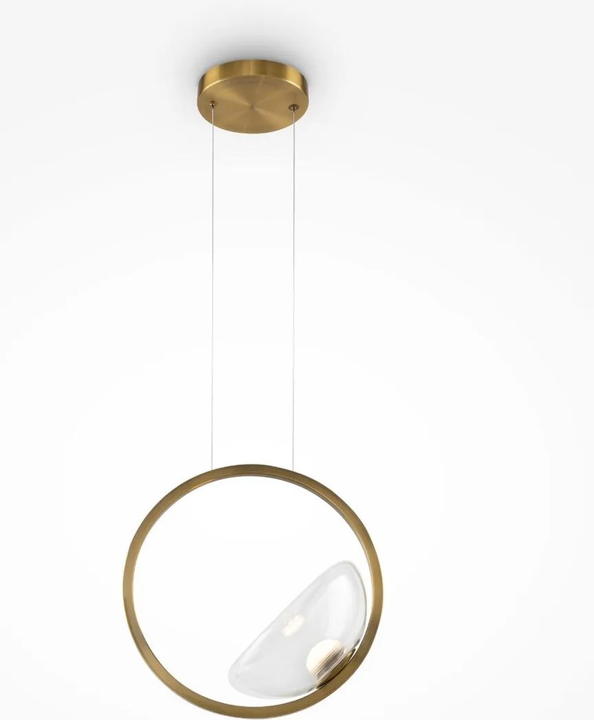 Maytoni modern függeszték moon sárgaréz átlátszó mymod327pl-l5bs3k