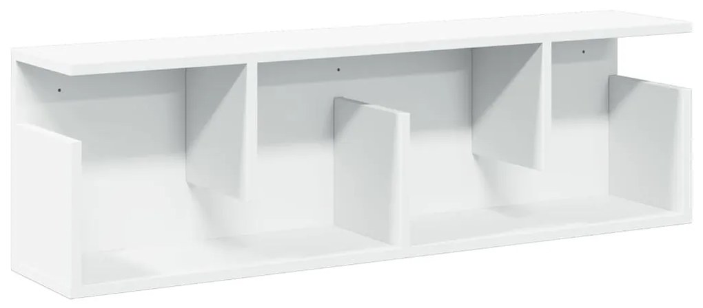 fehér szerelt fa faliszekrény 100 x 20 x 30 cm