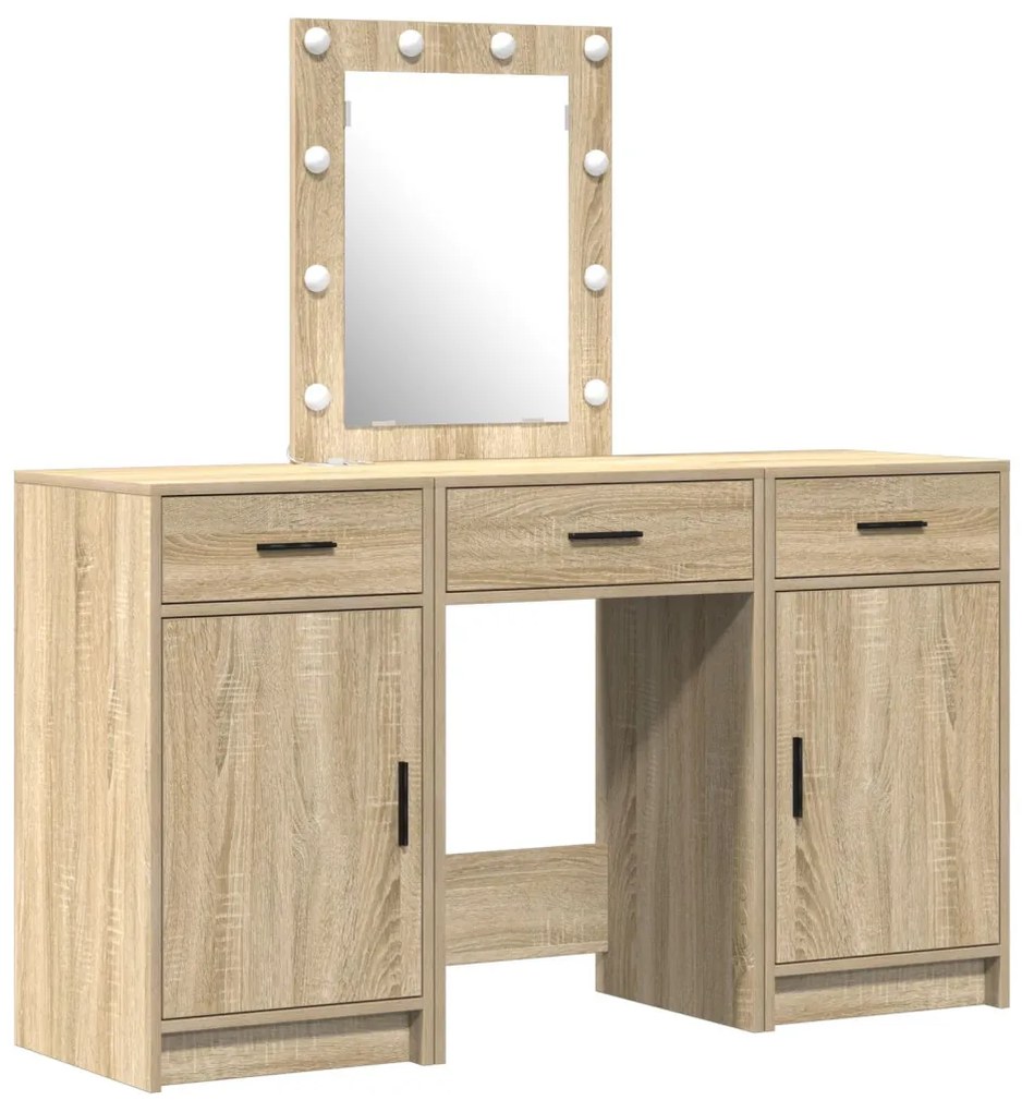 Öltözködőasztal fiókkal ajtóval Barna 50 x 41 x 135 cm Faanyag