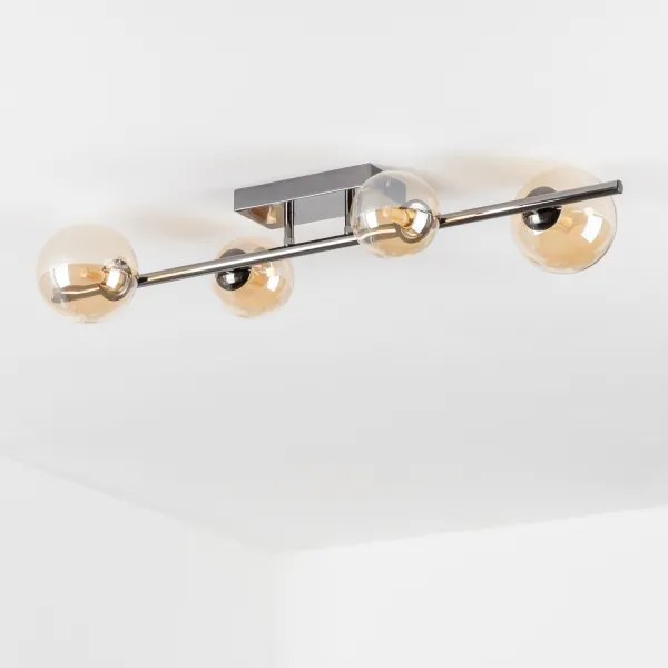 Brilagi - LED felületre szerelhető MILLA csillár 4xG9/3W/230V fekete króm/arany