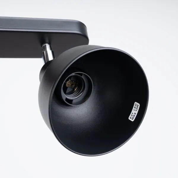 Sollux SL.1317 - Spotlámpa ELBA 2xE27/15W/230V fekete