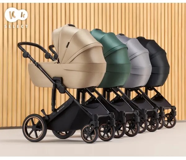 KINDERKRAFT - Kombinált babakocsi 2in1 PRIME 2 szürke