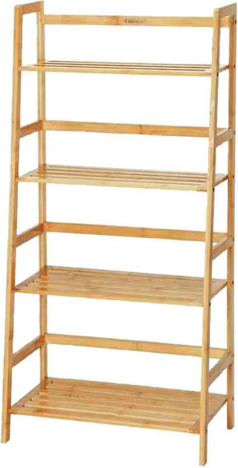 4 szintes bambusz polc 57 x 30 x 120 cm