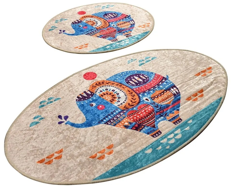 Fürdőszobai kilépő szett 2 db-os 60x100 cm Etnic – Foutastic