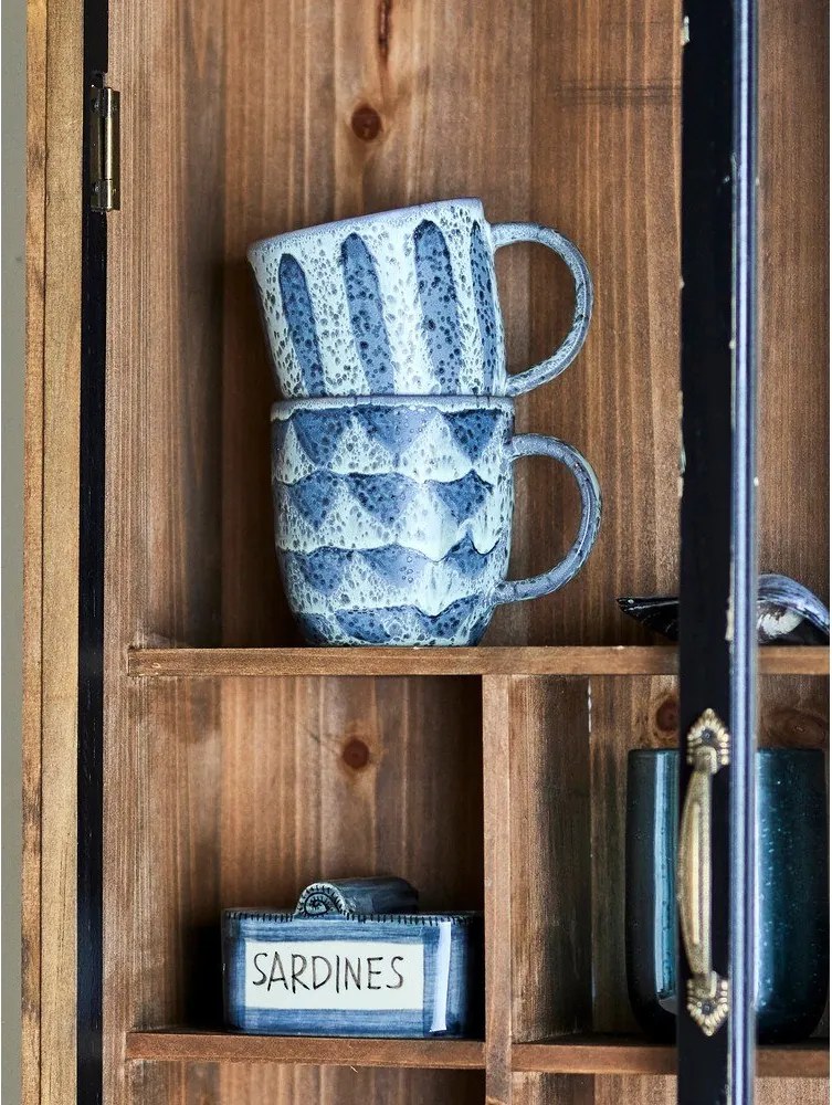 Fekete jegenyefenyő függő tálalószekrény 50x80x14 cm Hazem – Bloomingville