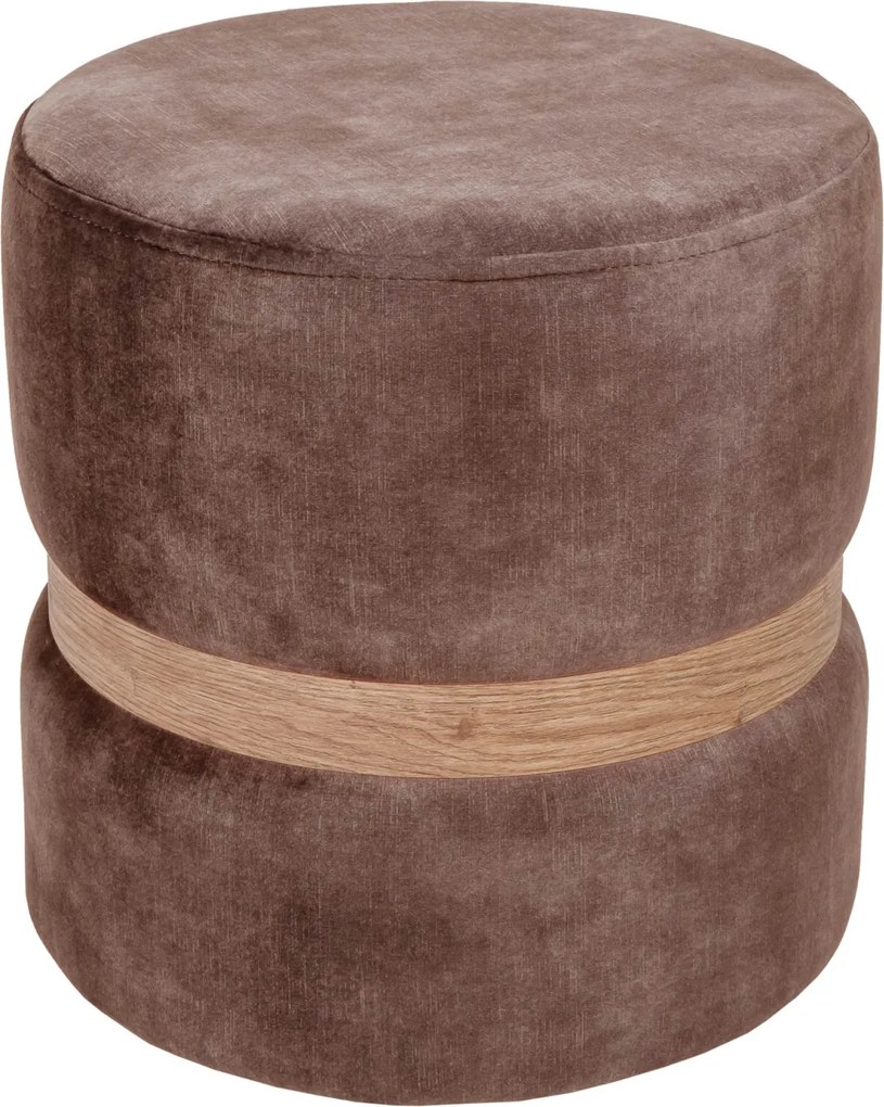 Ring puff - tölgy gyűrű - P05 - barna bársony R