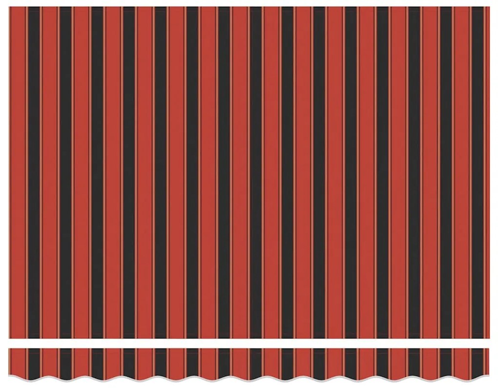 narancssárga-barna automata behúzható napellenző 3 x 2,5 m
