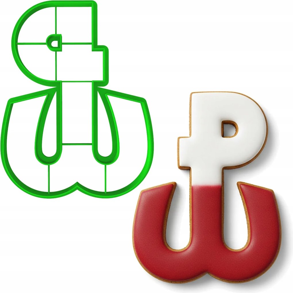 Mézeskalács lyukasztó hazafias Pw Lengyel Harcos 12,5cm